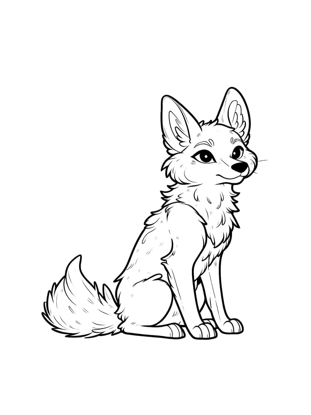 Prærieulv dejlig Tegninger til Farvelægning