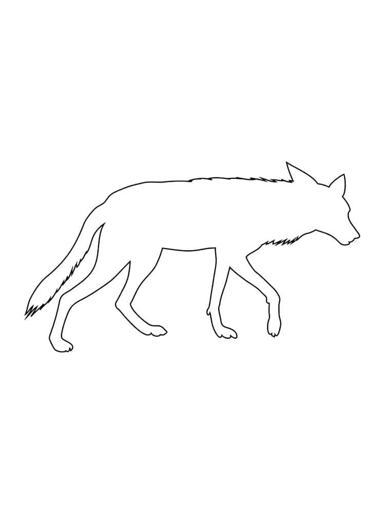 Prærieulv for børn gratis Tegninger til Farvelægning