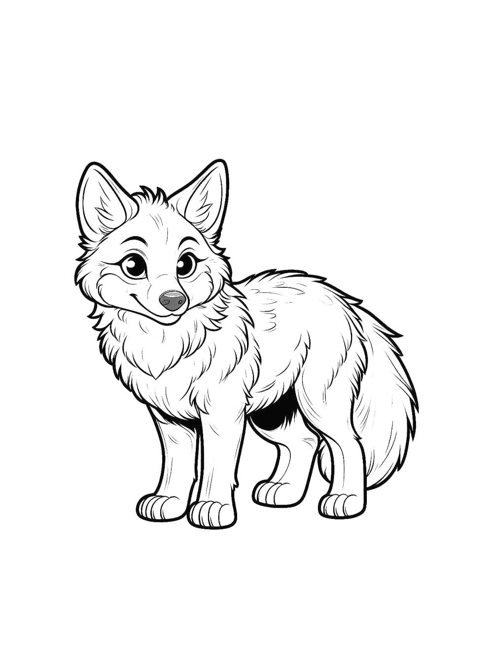 Prærieulv skønhed Tegninger til Farvelægning