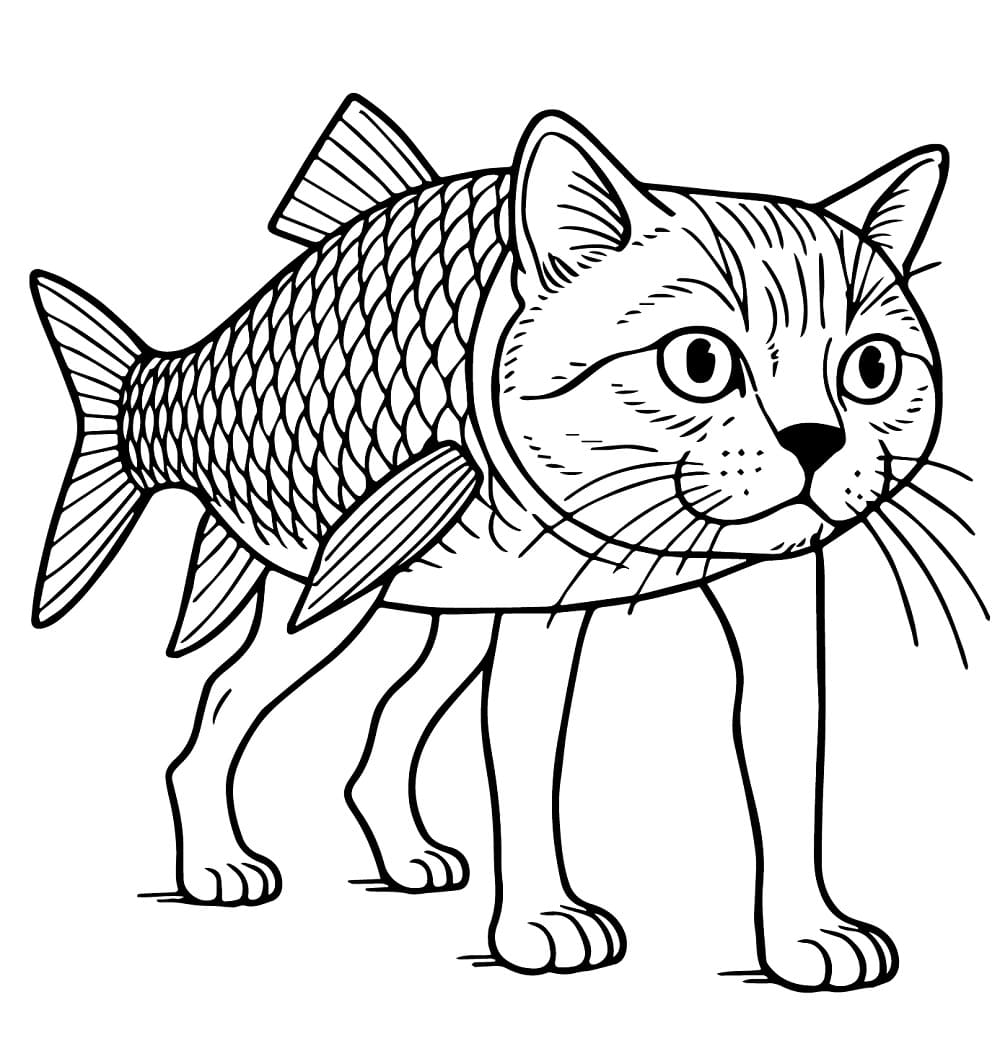 Brainrot Trulimero Trulichina Tegninger til Farvelægning