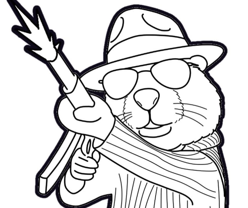 Brainrot Bobrito Bandito Tegninger til Farvelægning