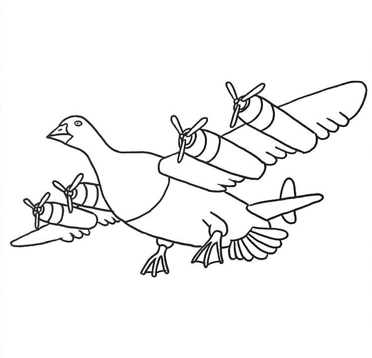 Brainrot Bombombini Gusini Tegninger til Farvelægning