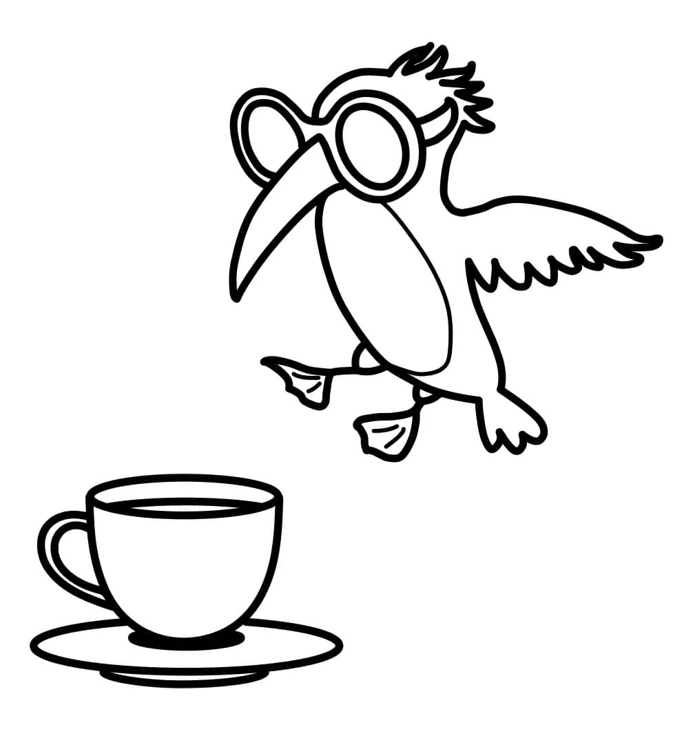 Brainrot Frulli Frulla Tegninger til Farvelægning