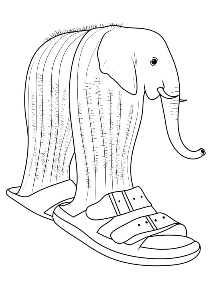 Brainrot Lirilì Larilà Tegninger til Farvelægning