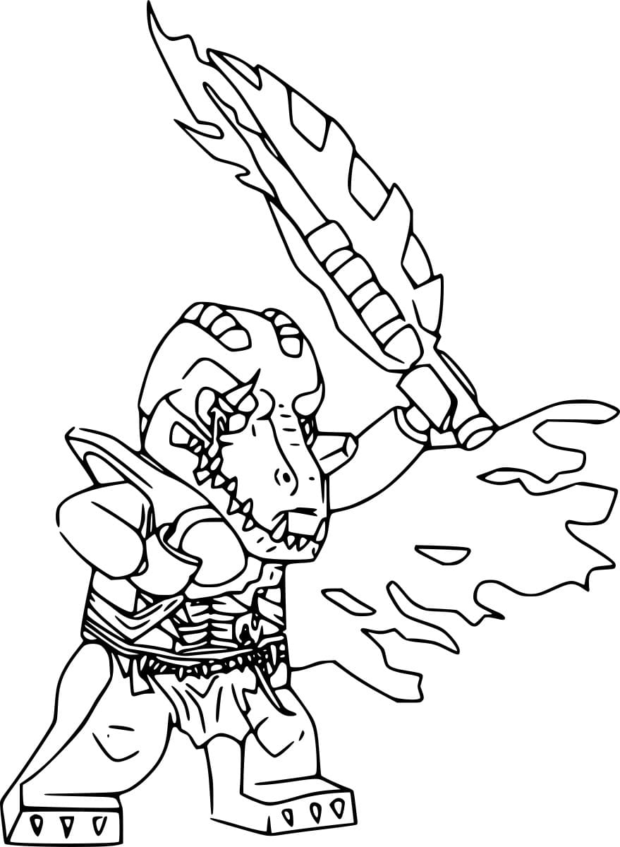 Cragger krokodille Tegninger til Farvelægning