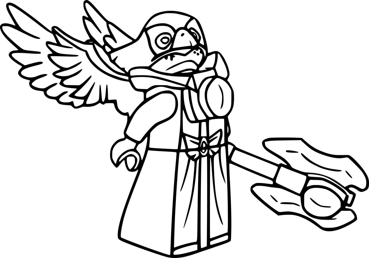 Elkar ørn Tegninger til Farvelægning