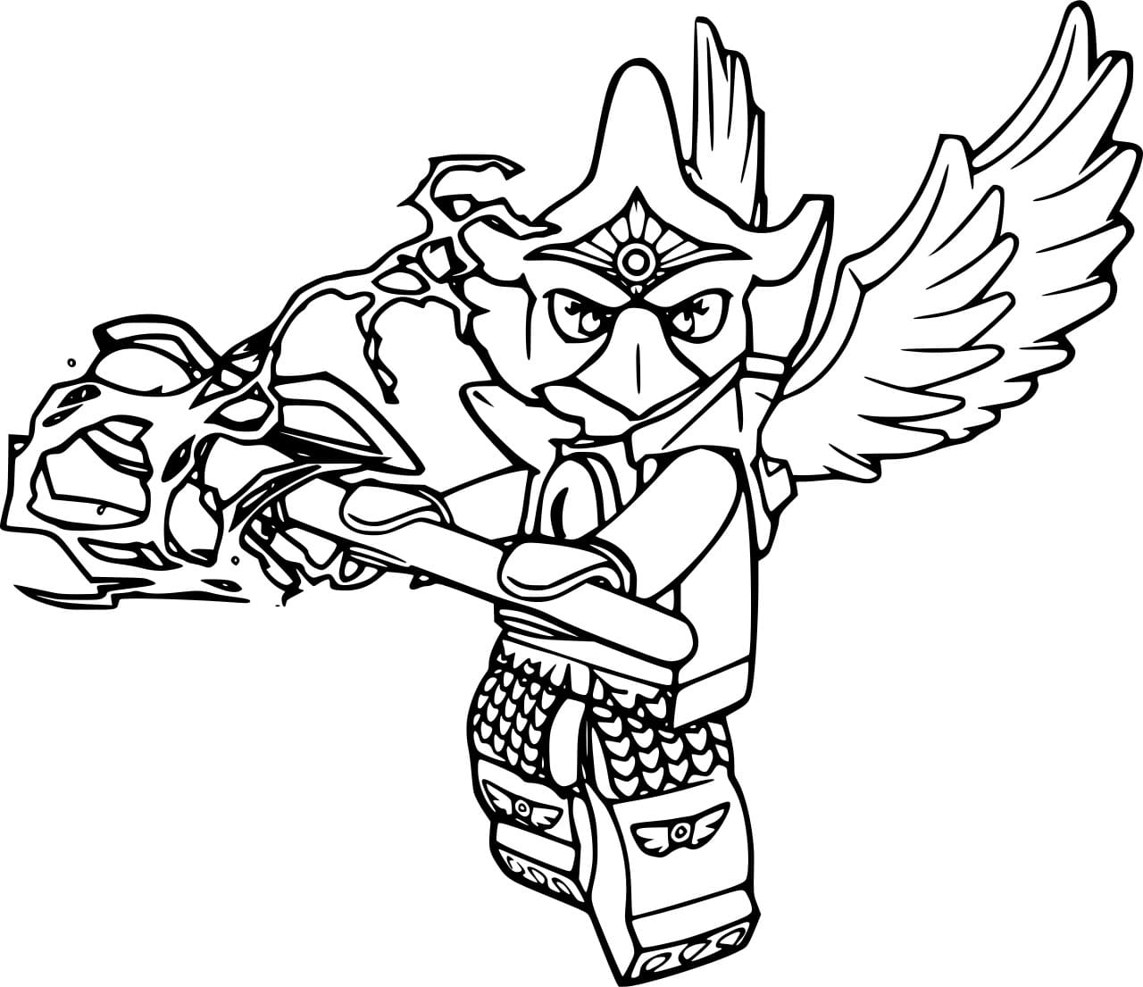 Eris ørn Tegninger til Farvelægning