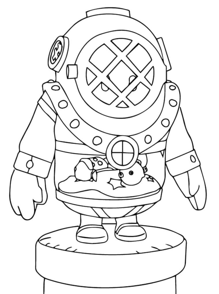 Fall Guys Diver Tegninger til Farvelægning