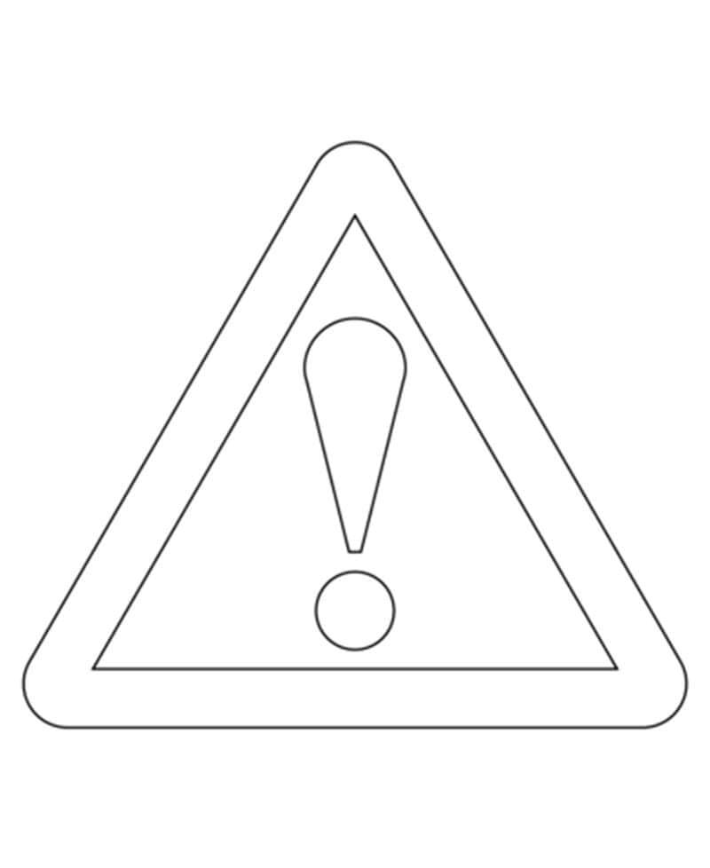 Fare for færdselsskilte Tegninger til Farvelægning