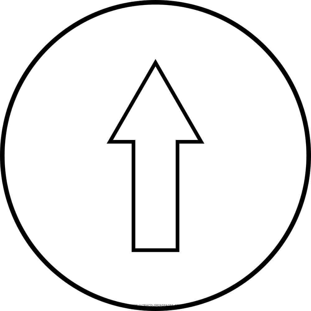 Foran kun vejskilt Tegninger til Farvelægning