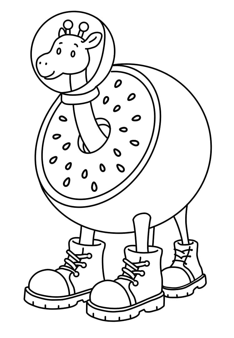 Giraffa Celeste Tegninger til Farvelægning