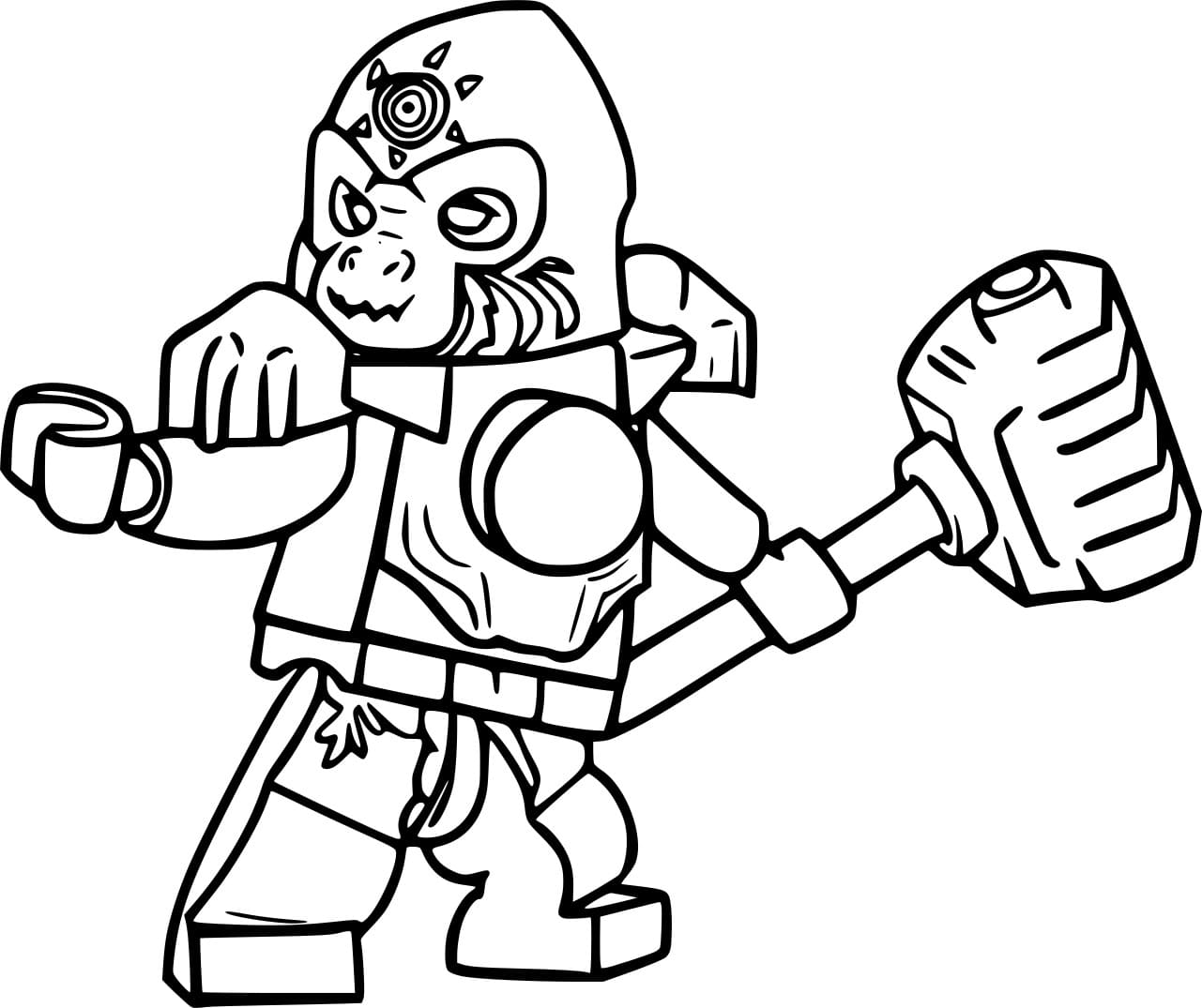 Grumlo Gorilla Tegninger til Farvelægning