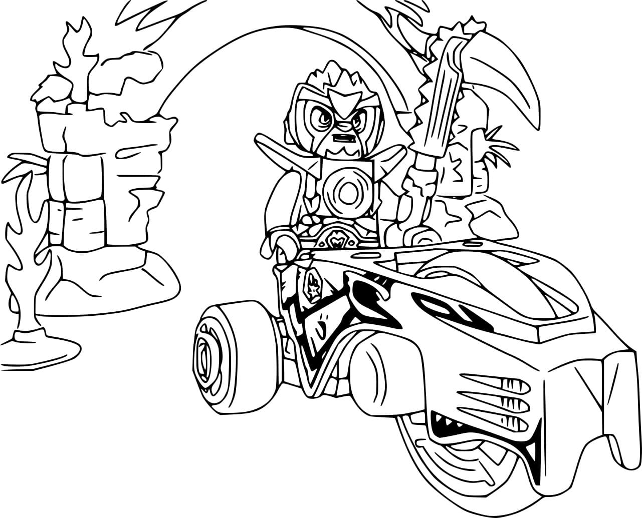 Løvestammen Tegninger til Farvelægning