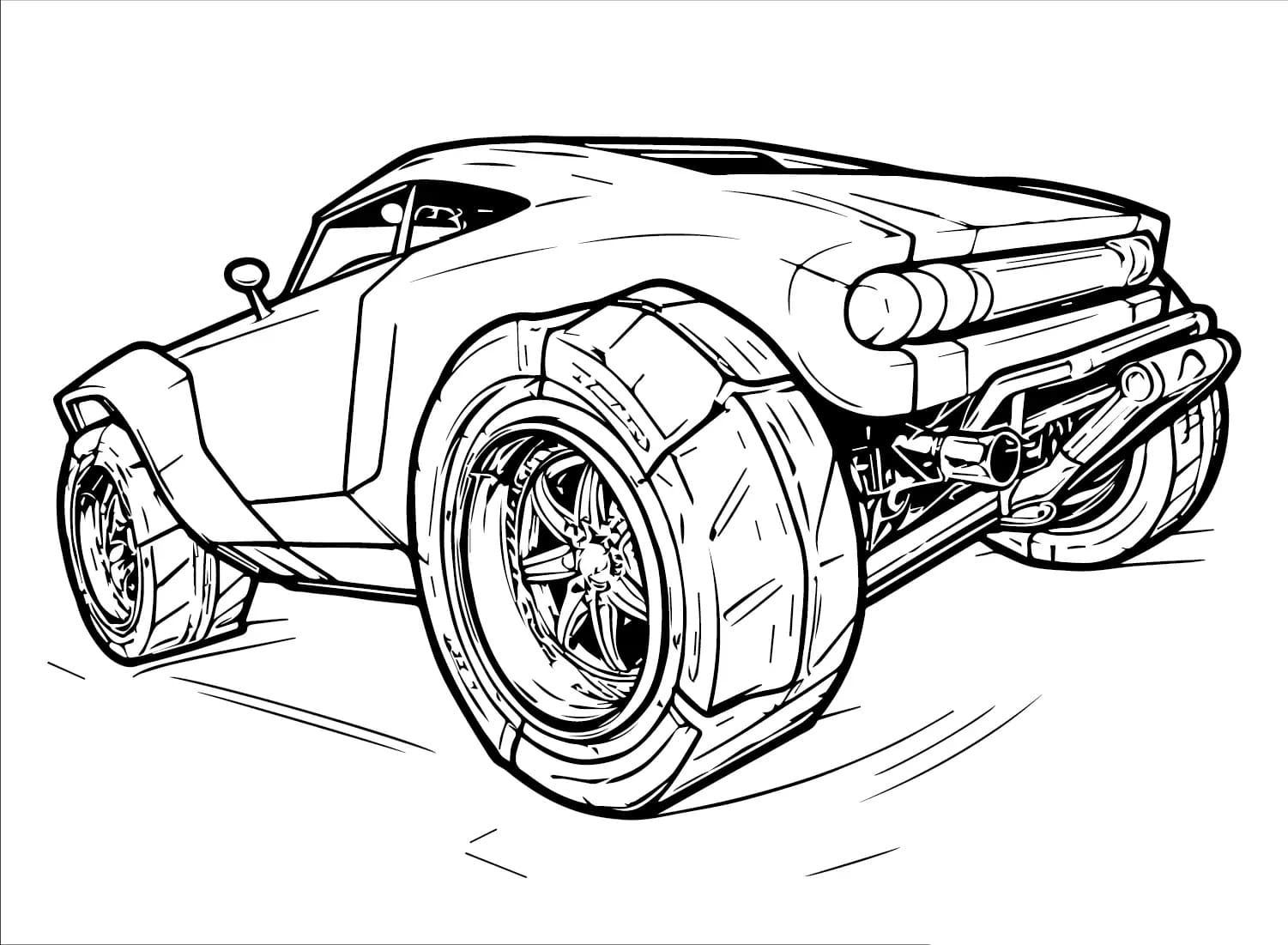 Rocket League Alpha Tegninger til Farvelægning