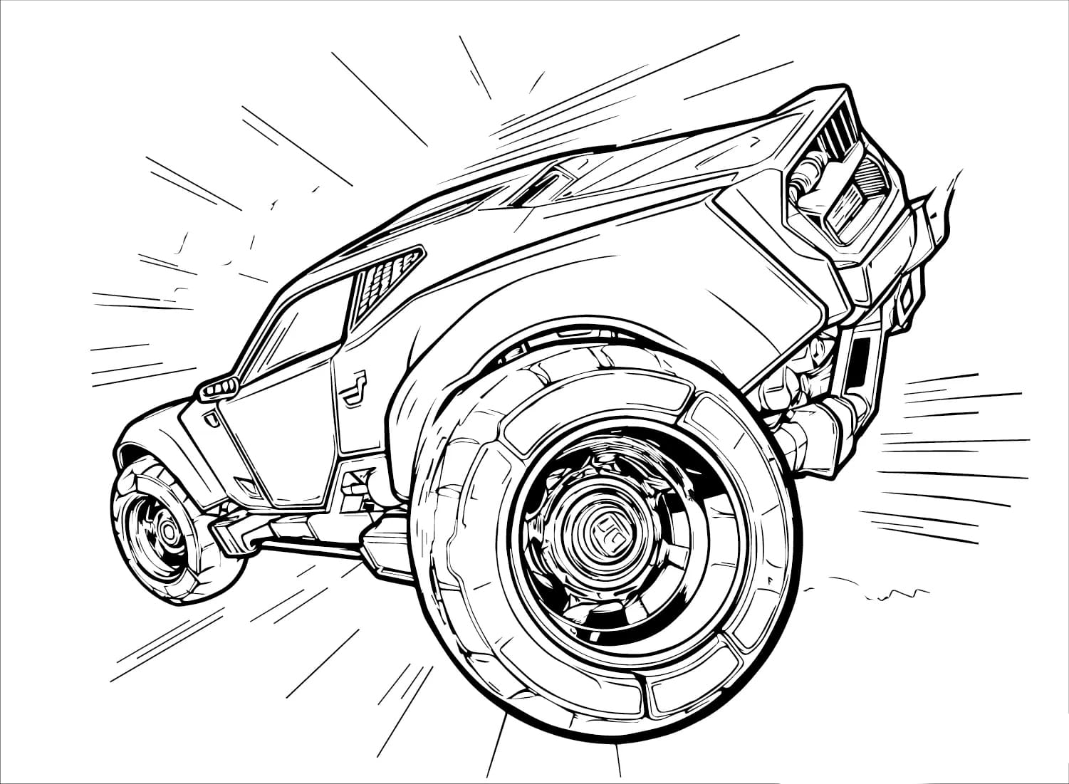 Rocket League billede gratis Tegninger til Farvelægning