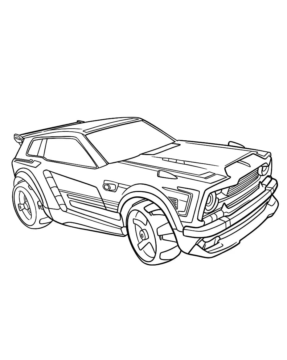 Rocket League Fennec kamp Tegninger til Farvelægning