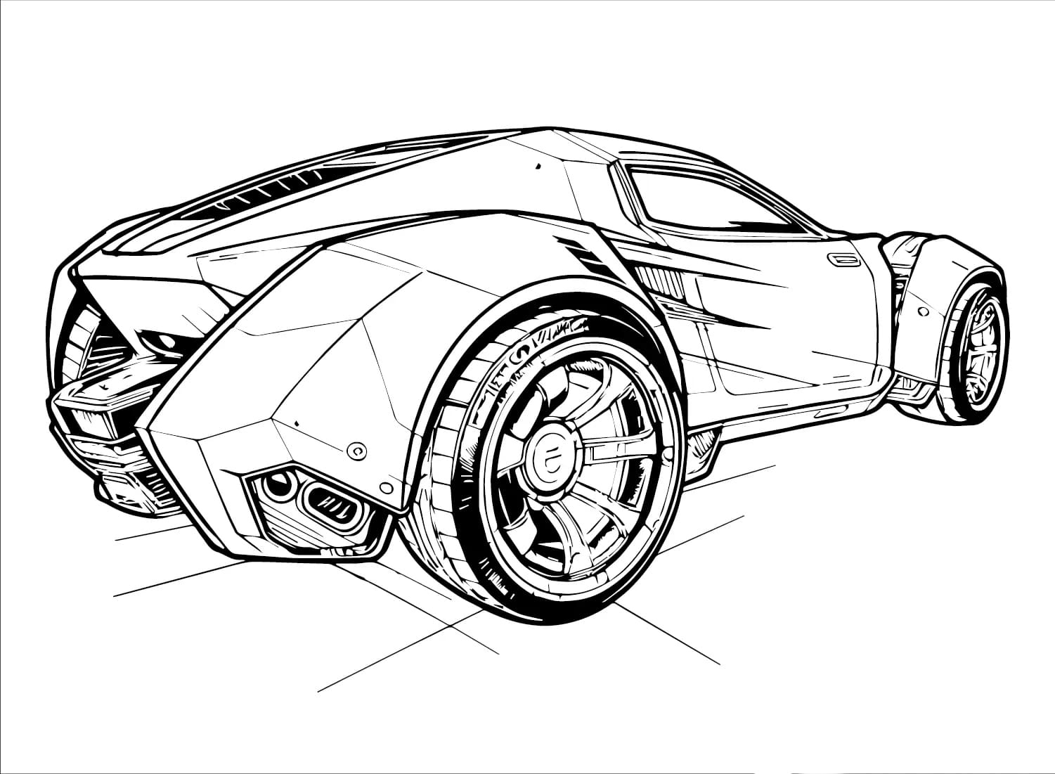 Rocket League gratis printbar Tegninger til Farvelægning