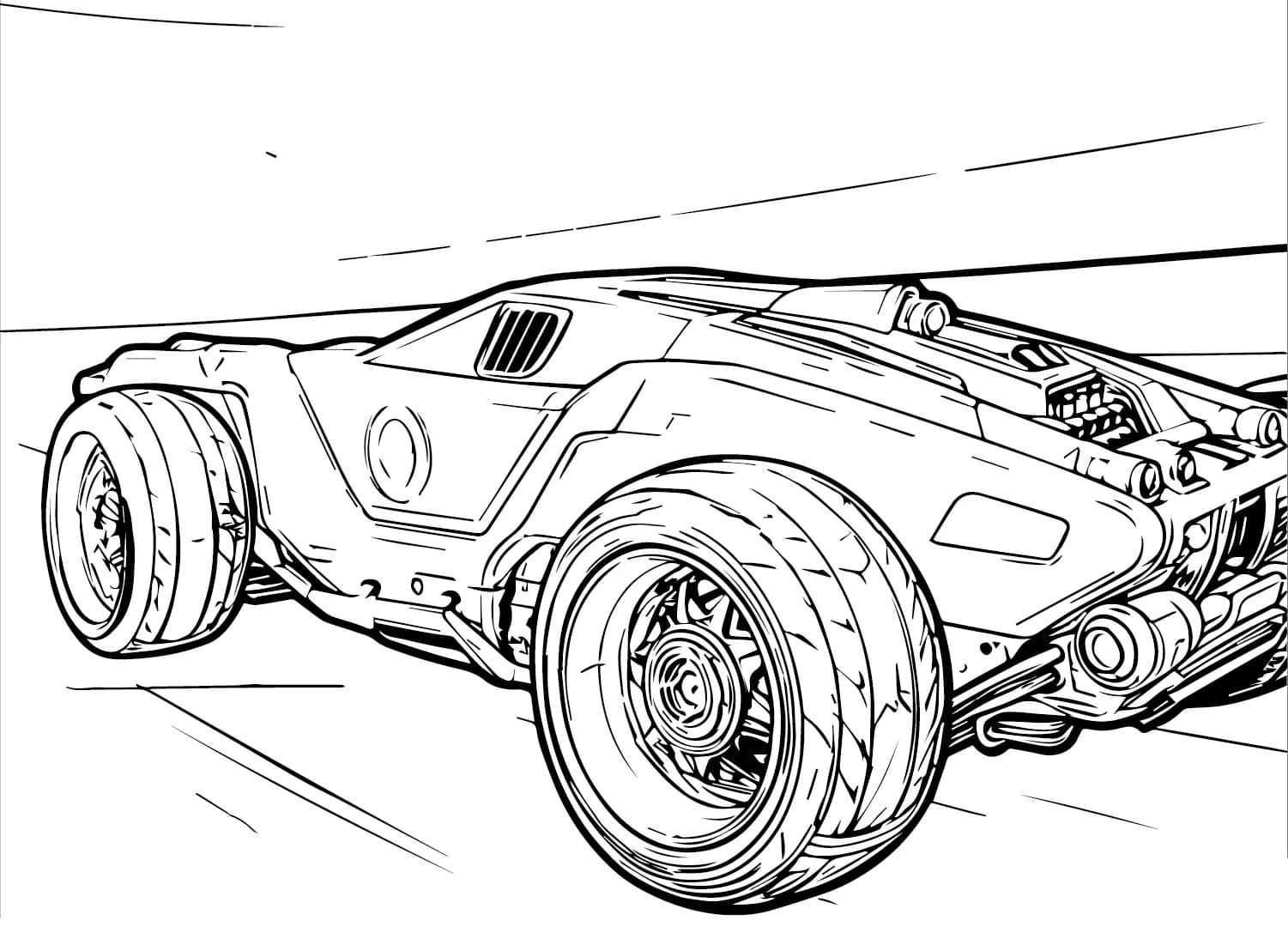 Rocket League hurtigt Tegninger til Farvelægning