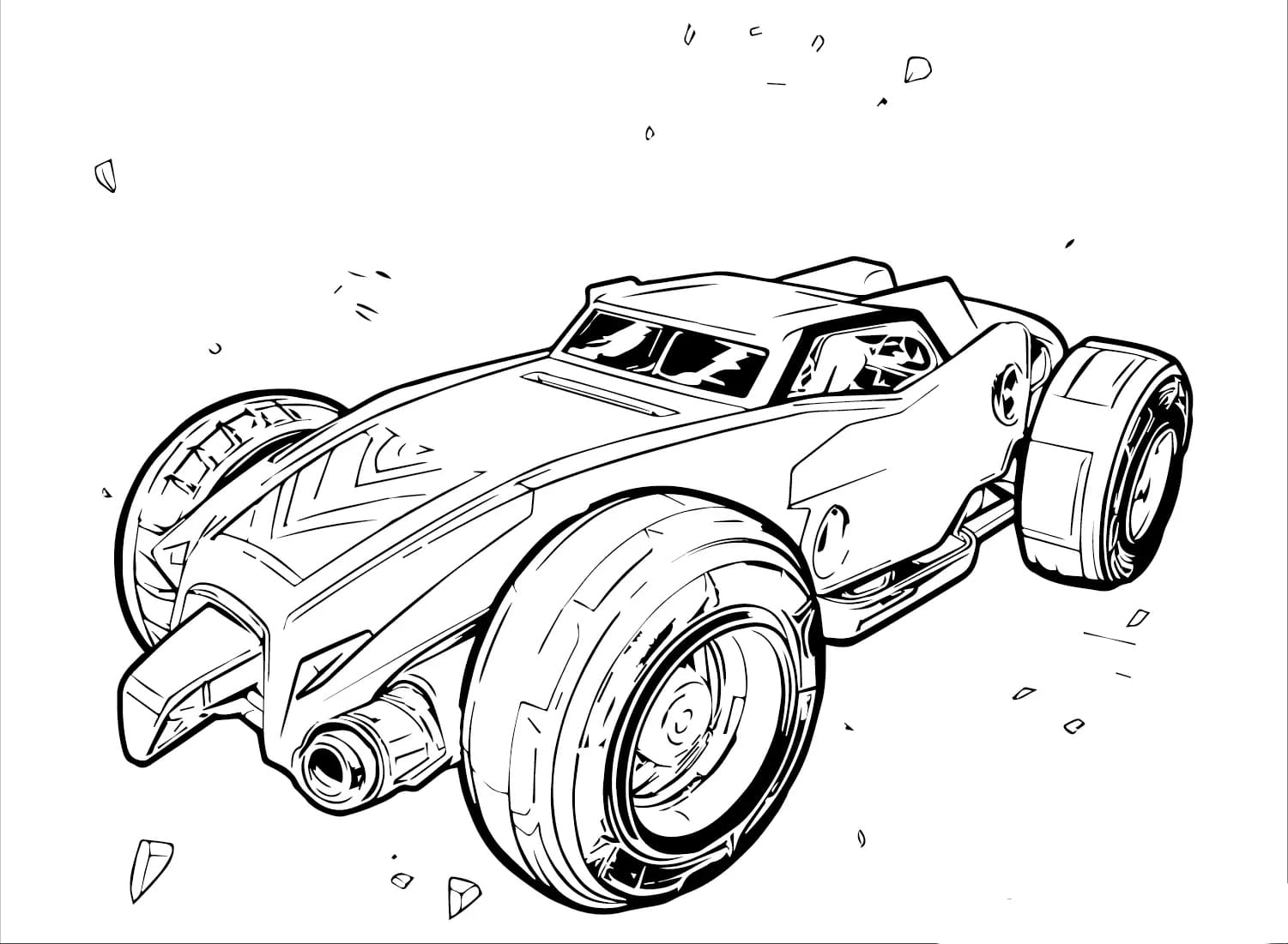 Rocket League nemt Tegninger til Farvelægning