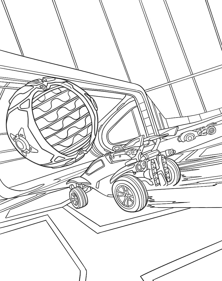 Rocket League oktan afkøle Tegninger til Farvelægning