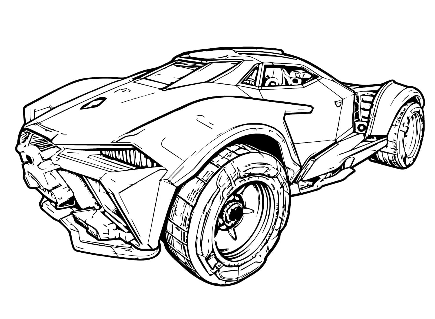 Rocket League-oversigt Tegninger til Farvelægning