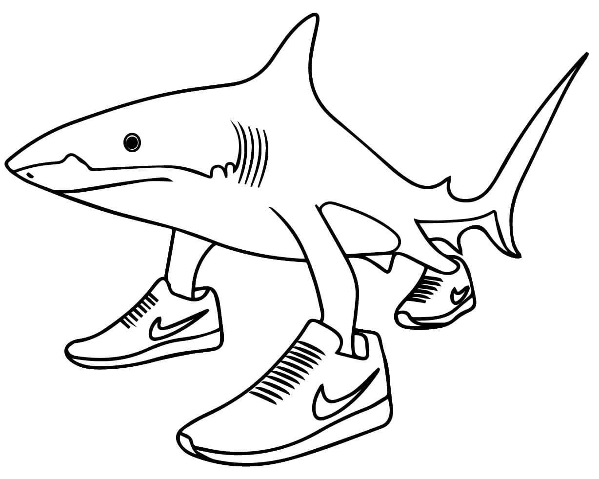 Tralalero Tralala Tegninger til Farvelægning