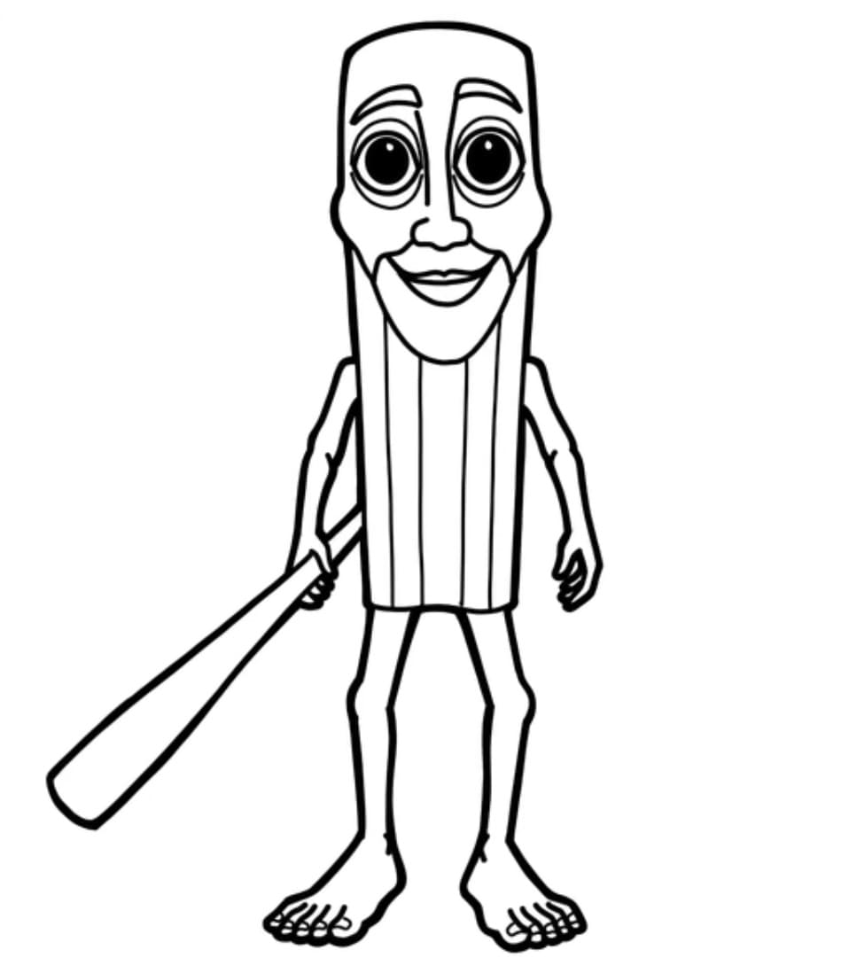 Tung Tung Tung Sahur Tegninger til Farvelægning