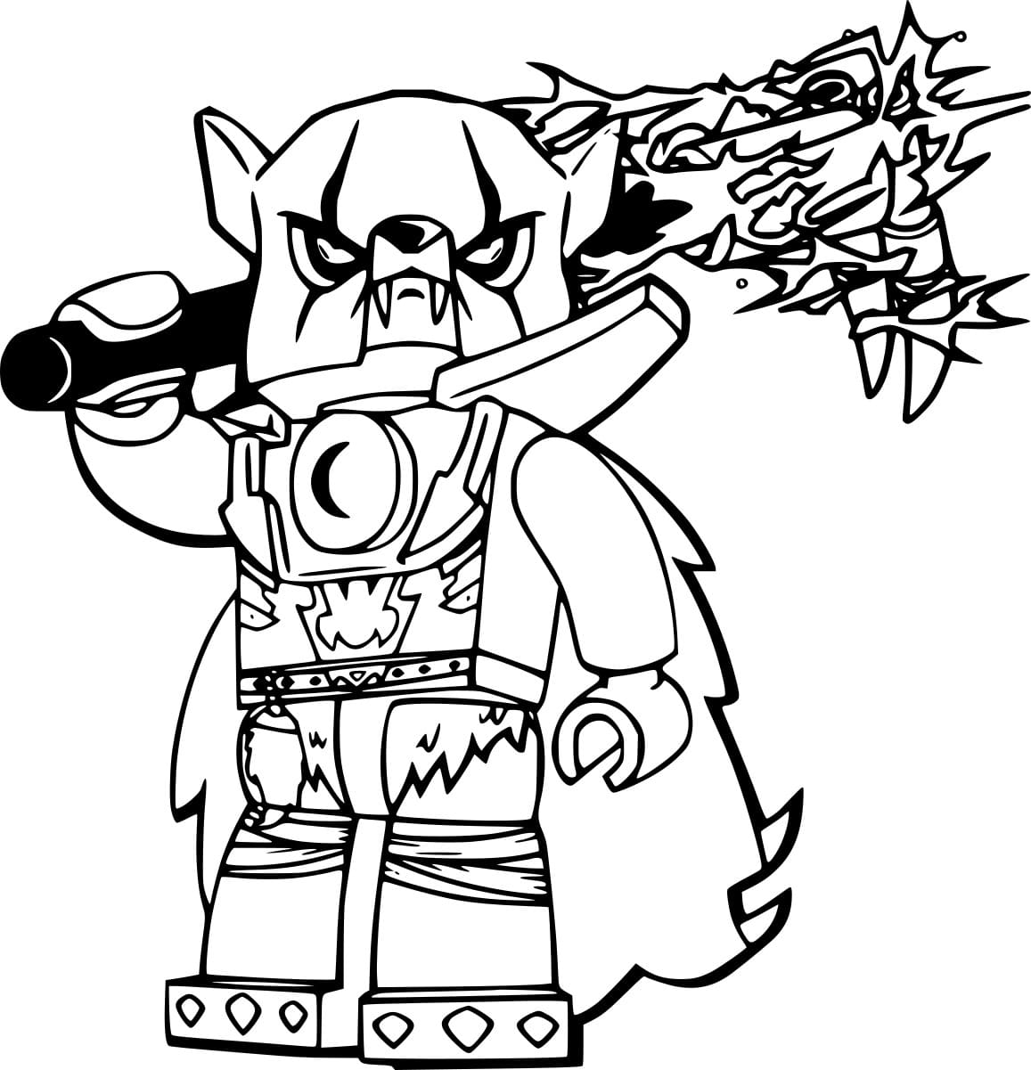 Worriz ulv Tegninger til Farvelægning