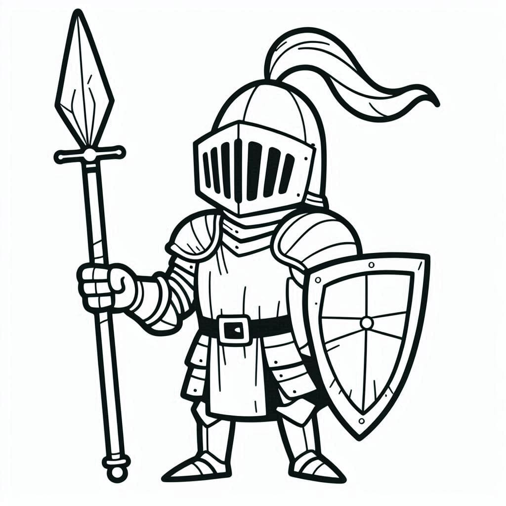 Fri Ridder Tegninger til Farvelægning