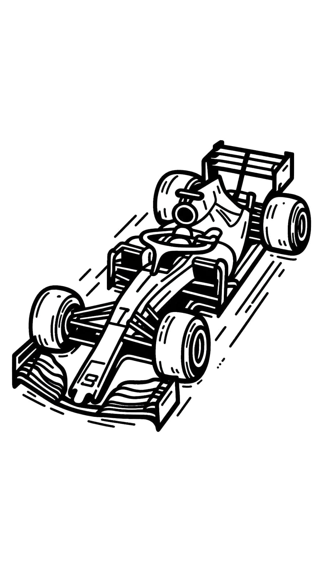 De vigtigste funktioner i Formel 1 Tegninger til Farvelægning