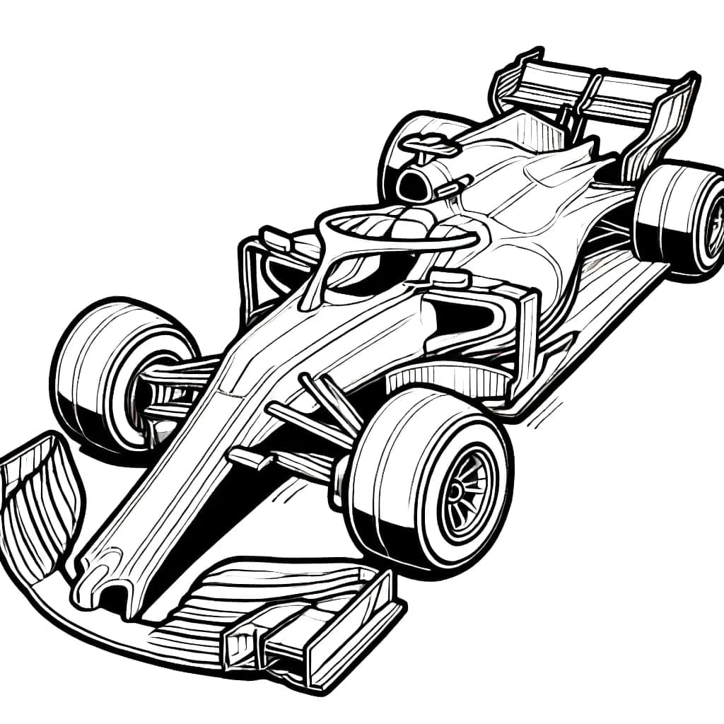 Formel 1 fantastisk Tegninger til Farvelægning