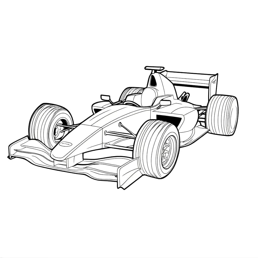 Formel 1 fantastisk gratis Tegninger til Farvelægning
