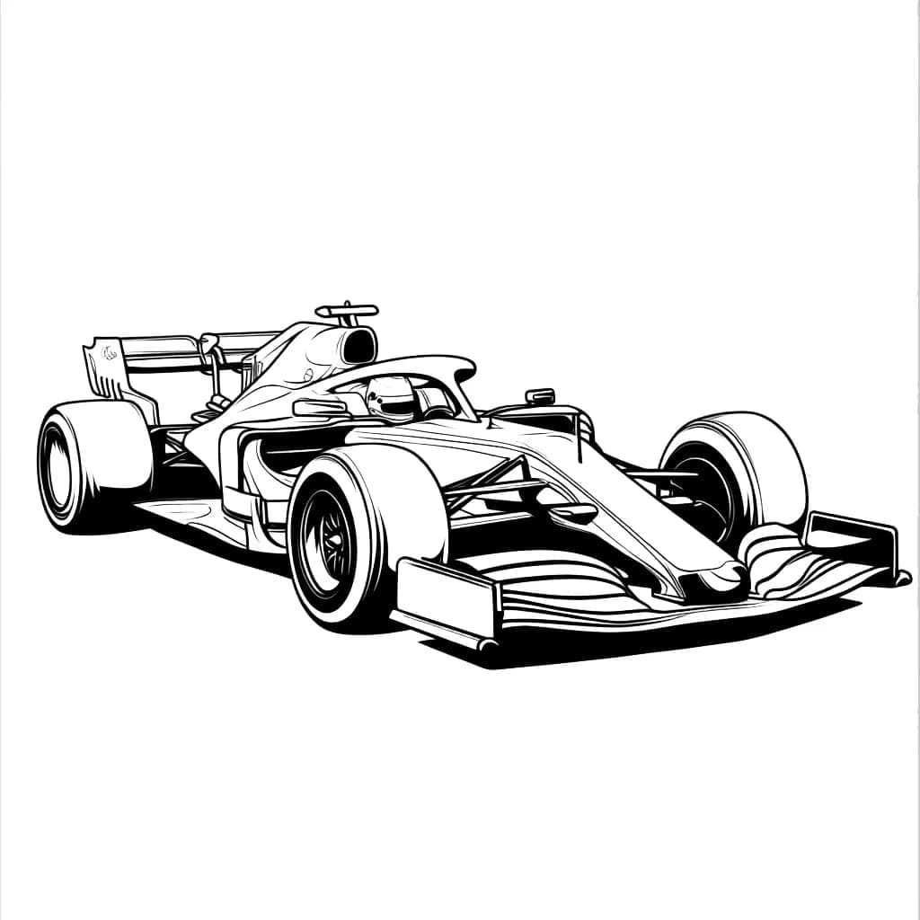 Formel 1 god Tegninger til Farvelægning