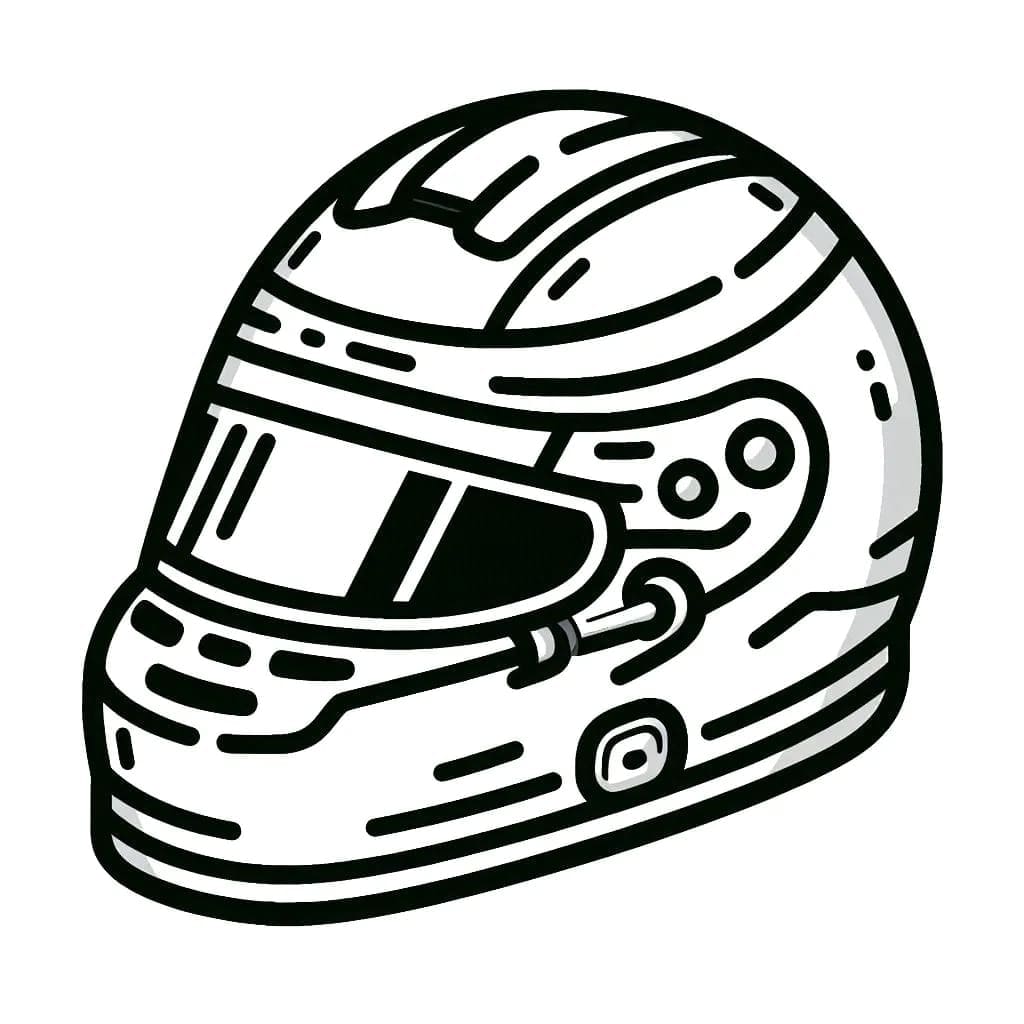 Formel 1 hjelm Tegninger til Farvelægning