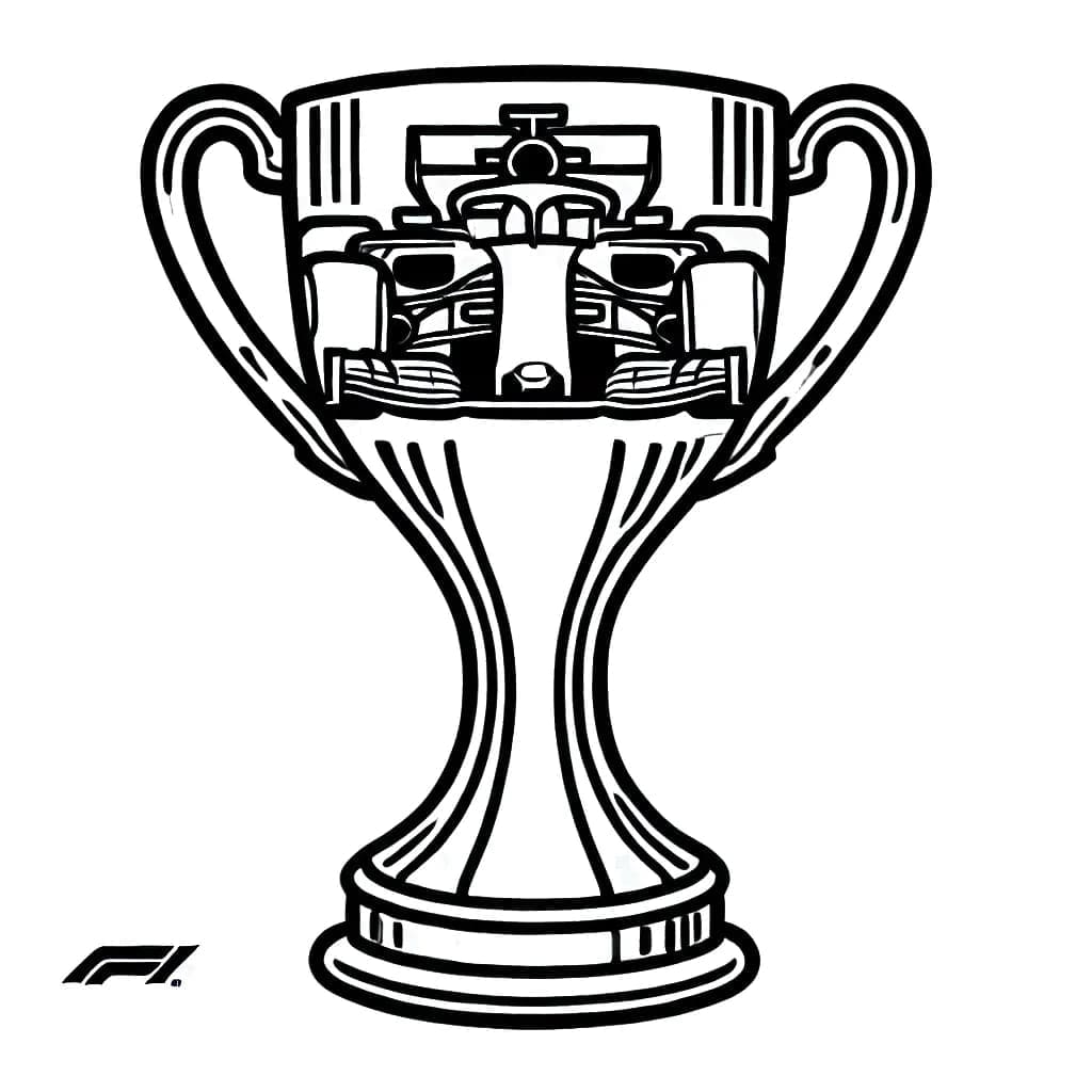 Formel 1 kop gratis Tegninger til Farvelægning