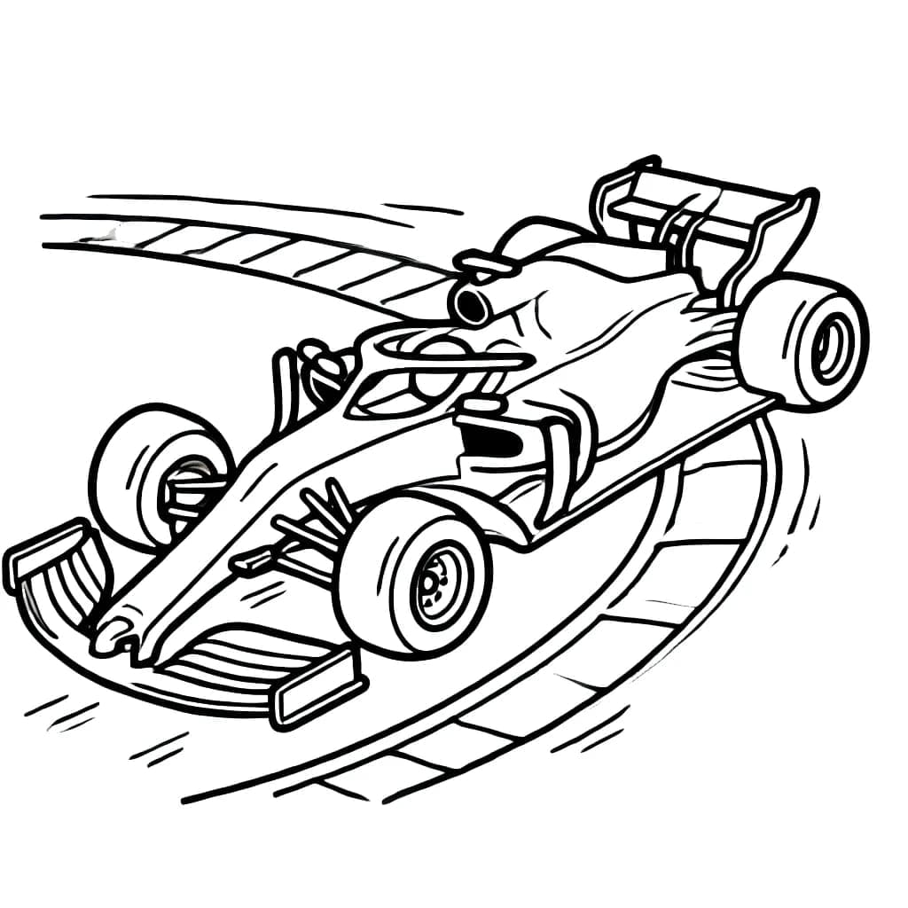 Formel 1 smuk Tegninger til Farvelægning