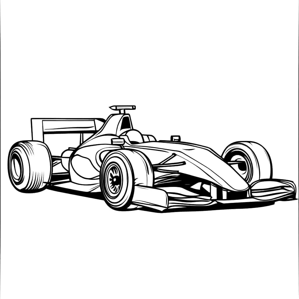 Formel 1 stregkunst Tegninger til Farvelægning