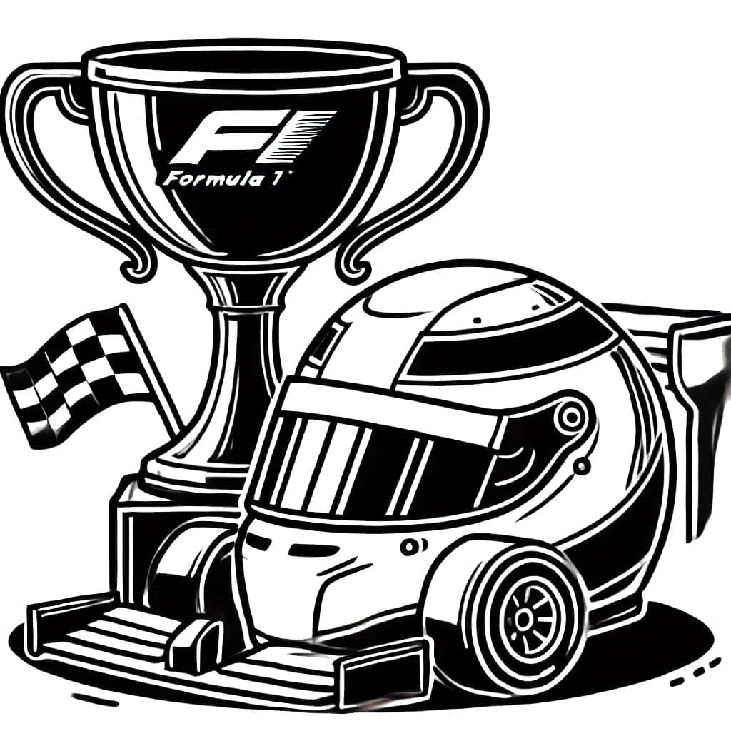 Gratis Formel 1 printbar Tegninger til Farvelægning