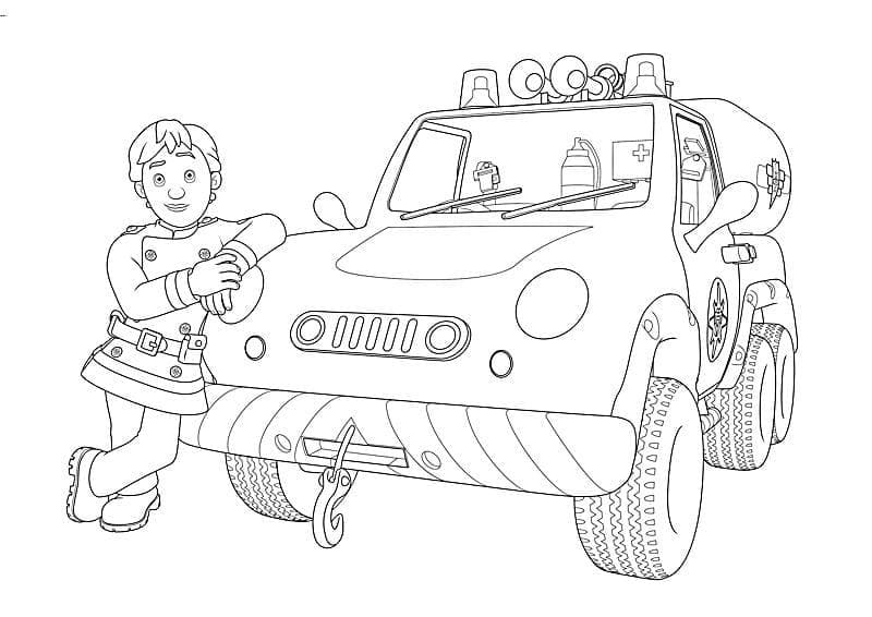 Penny i Brandmand Sam Tegninger til Farvelægning