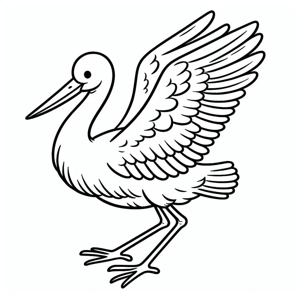 Stork fantastisk Tegninger til Farvelægning