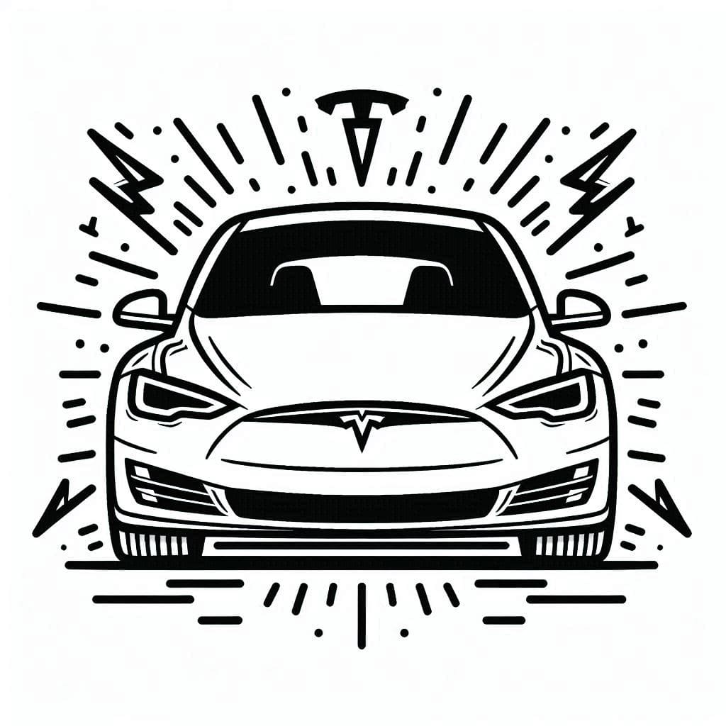 Tesla er fantastisk Tegninger til Farvelægning