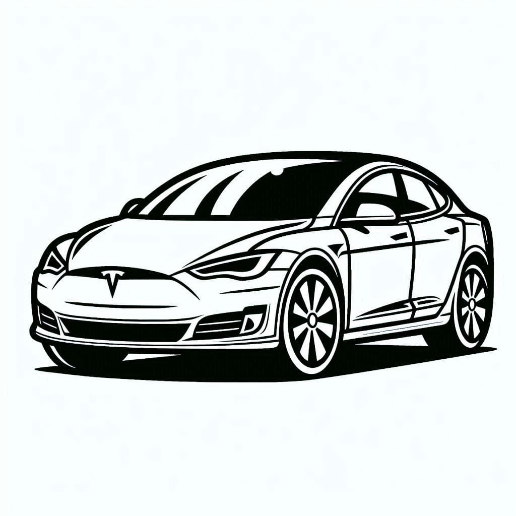 Tesla god Tegninger til Farvelægning