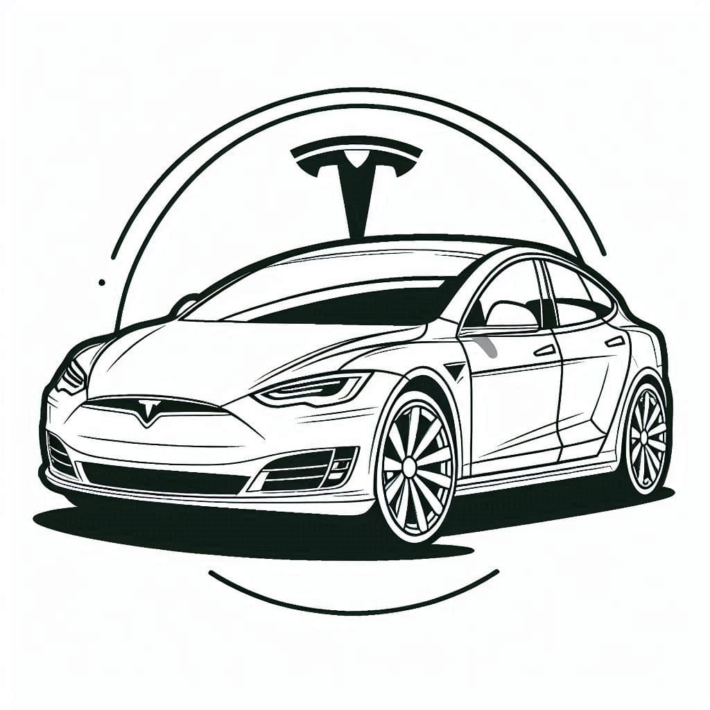 Tesla nemt Tegninger til Farvelægning