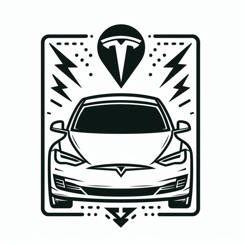 Tesla-tryk Tegninger til Farvelægning