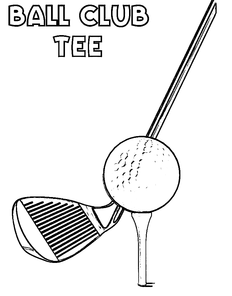 Ballklubb-t-skjorte Tegninger til Farvelægning