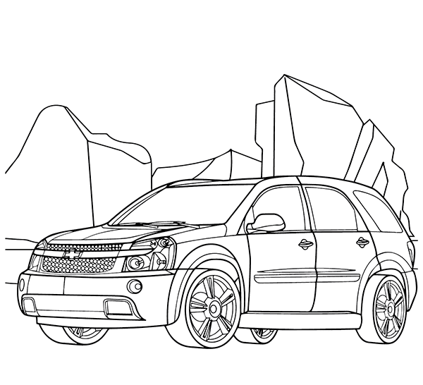 Biler Chevrolet Tegninger til Farvelægning