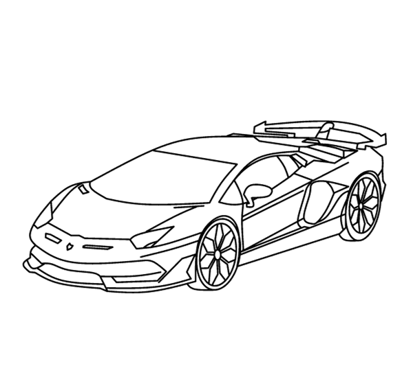 Biler Lamborghini Tegninger til Farvelægning