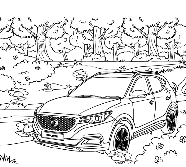 Biler MG Tegninger til Farvelægning