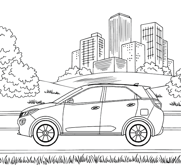 Biler Tata Tegninger til Farvelægning