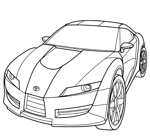 Biler Toyota Tegninger til Farvelægning